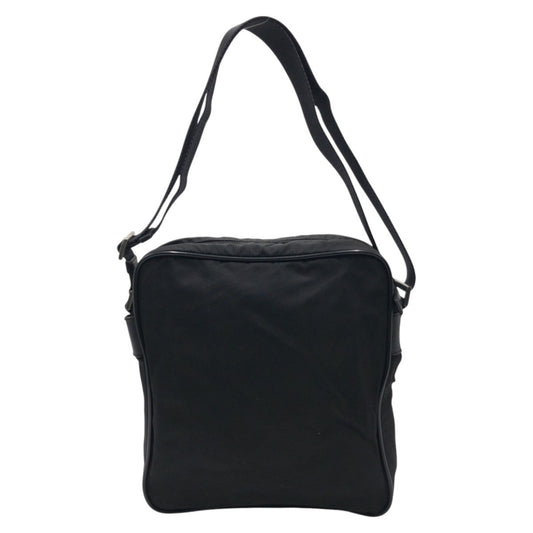 PRADA Shoulder Bag Nylon Black black Shoulder bag Messenger bag Test Triangular logo mens Used Authentic