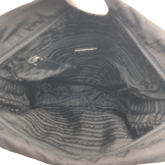 PRADA Shoulder Bag Nylon Black black Shoulder bag Messenger bag Test Triangular logo mens Used Authentic