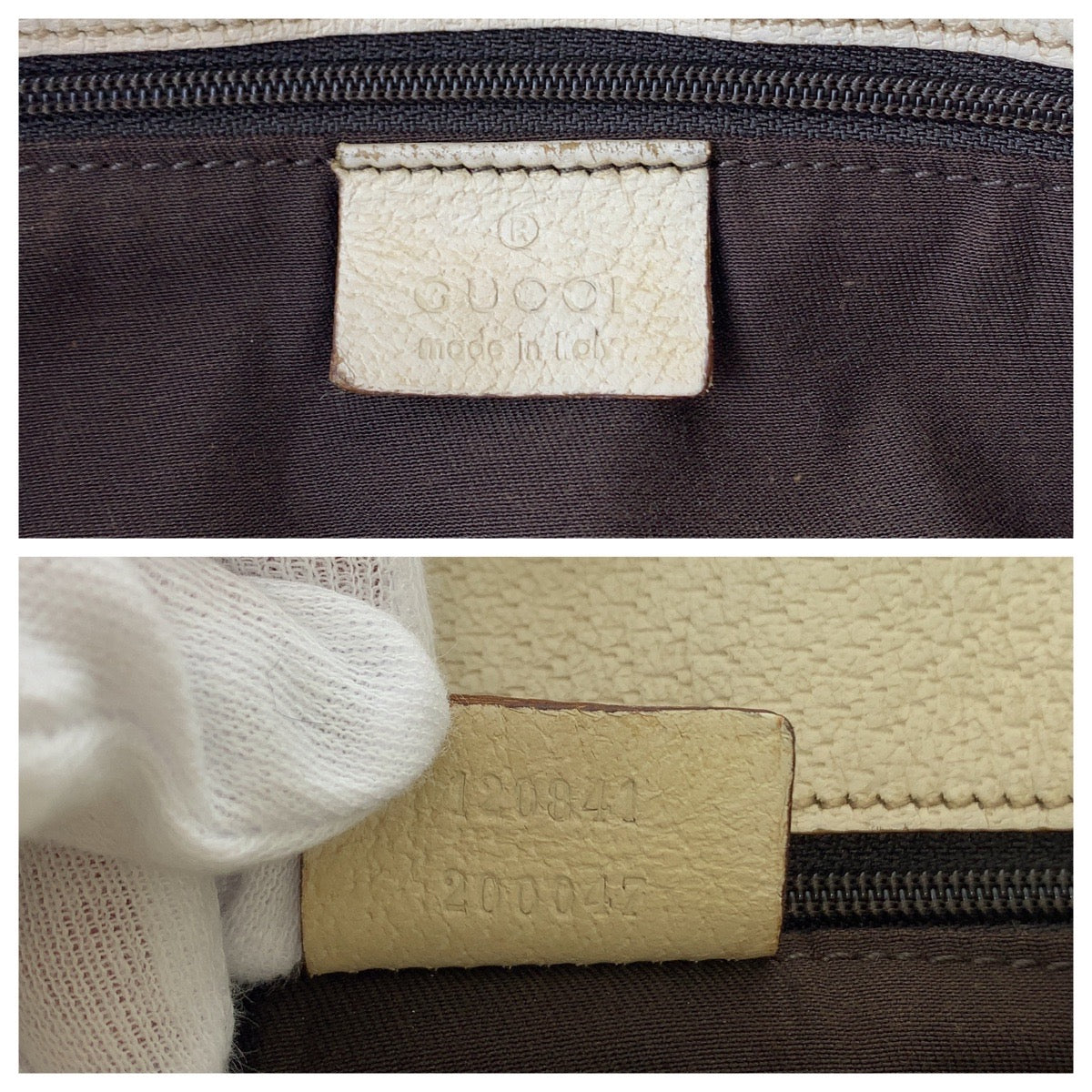 GUCCI Shoulder Bag 120841 GG canvas Brown Beige Gold Metal Shoulder Bag Crossbody Women Used Authentic