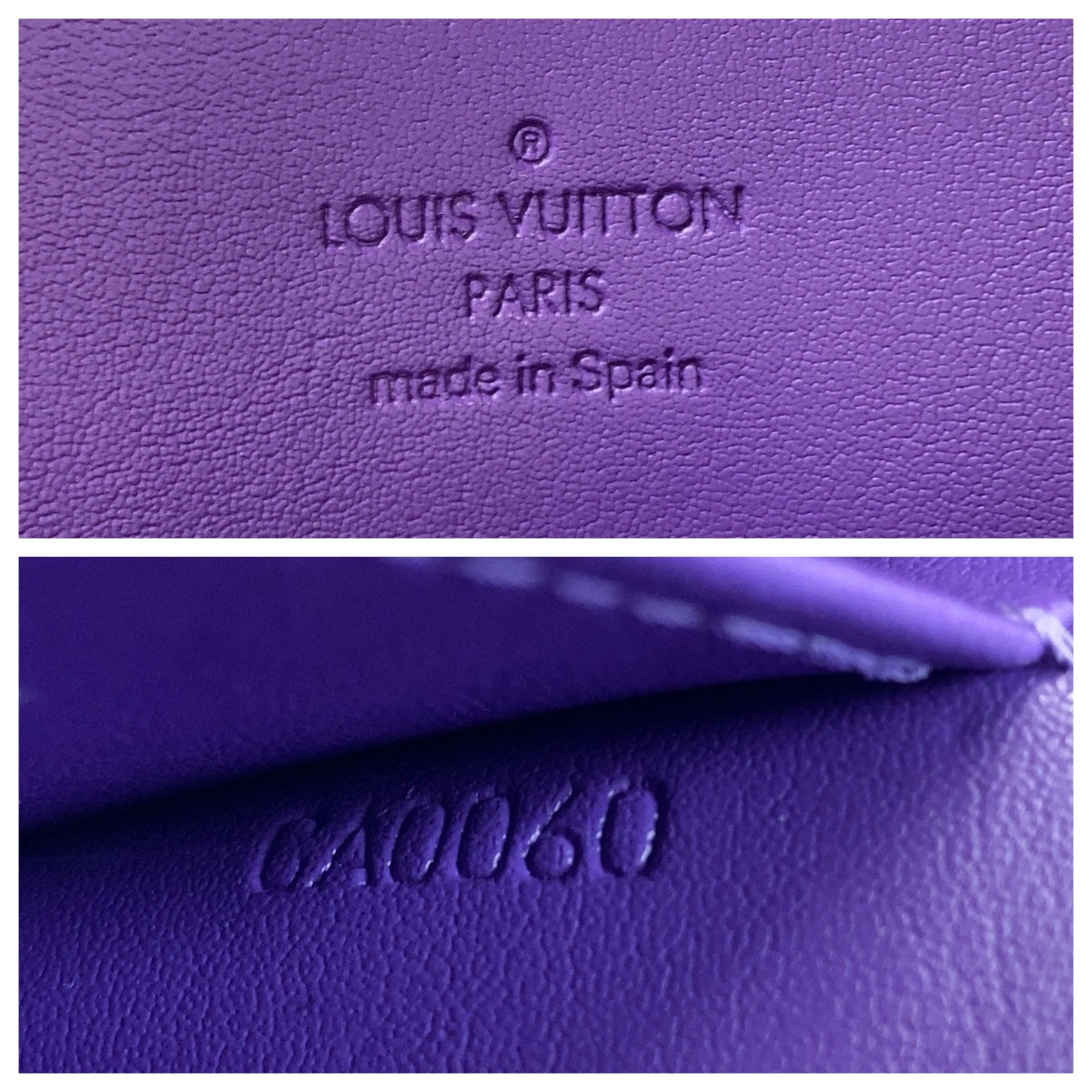 LOUIS VUITTON Shoulder Bag M91214 patent leather , leather Purple Gold Metal Shoulder Bag Vernis Thompson Street Women Used Authentic