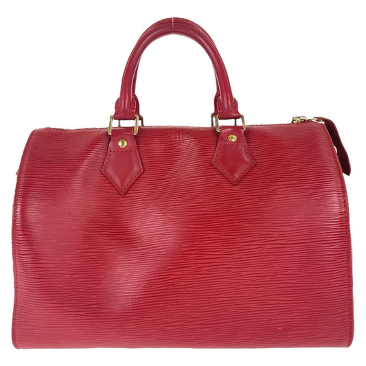 LOUIS VUITTON Handbag M43017 leather Castilian Red Gold Metal Handbags Mini Boston Duffel bag Epi Speedy 25 Women Used Authentic