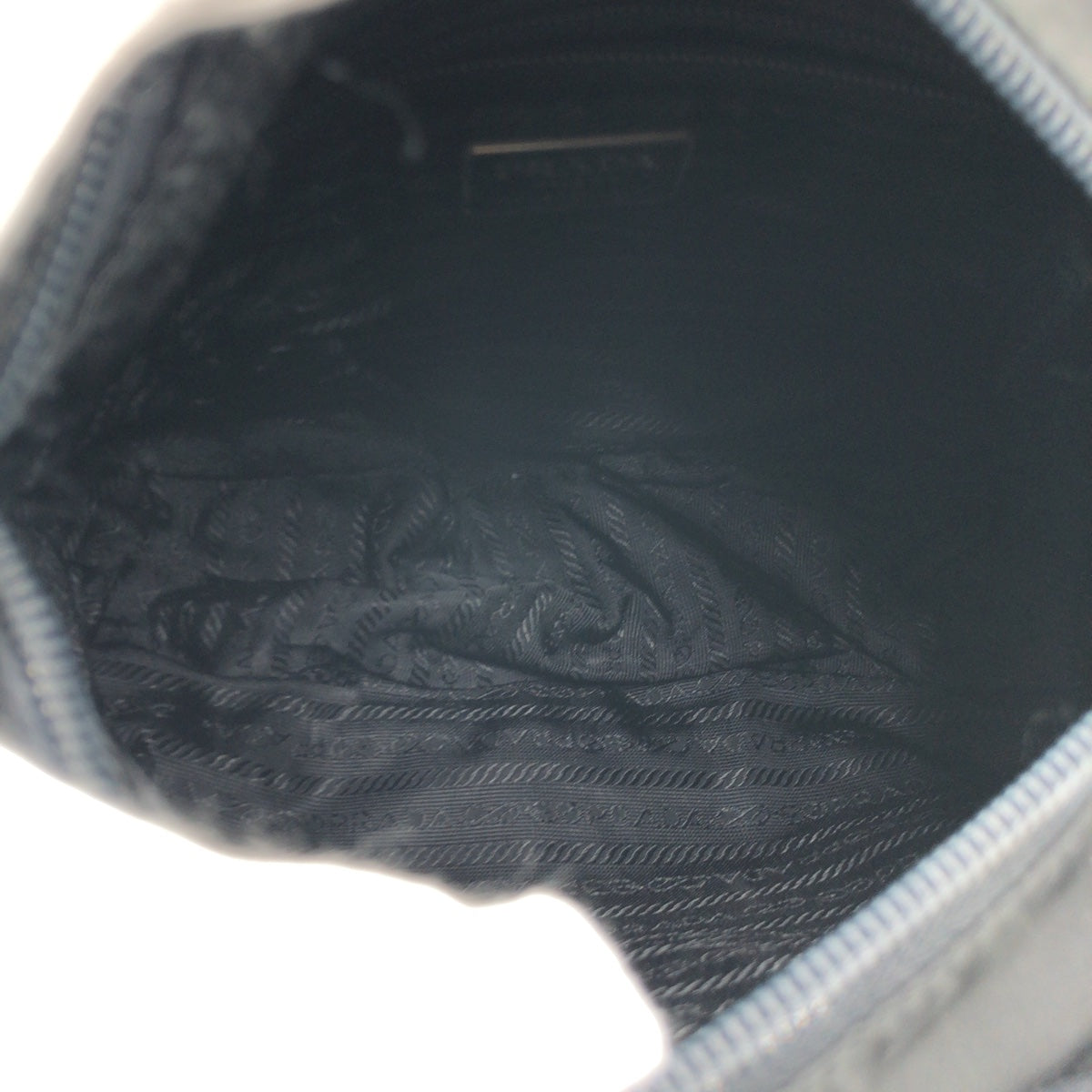 PRADA Shoulder Bag Nylon Black black Shoulder Bag Unisex Test Triangular logo Women Used Authentic