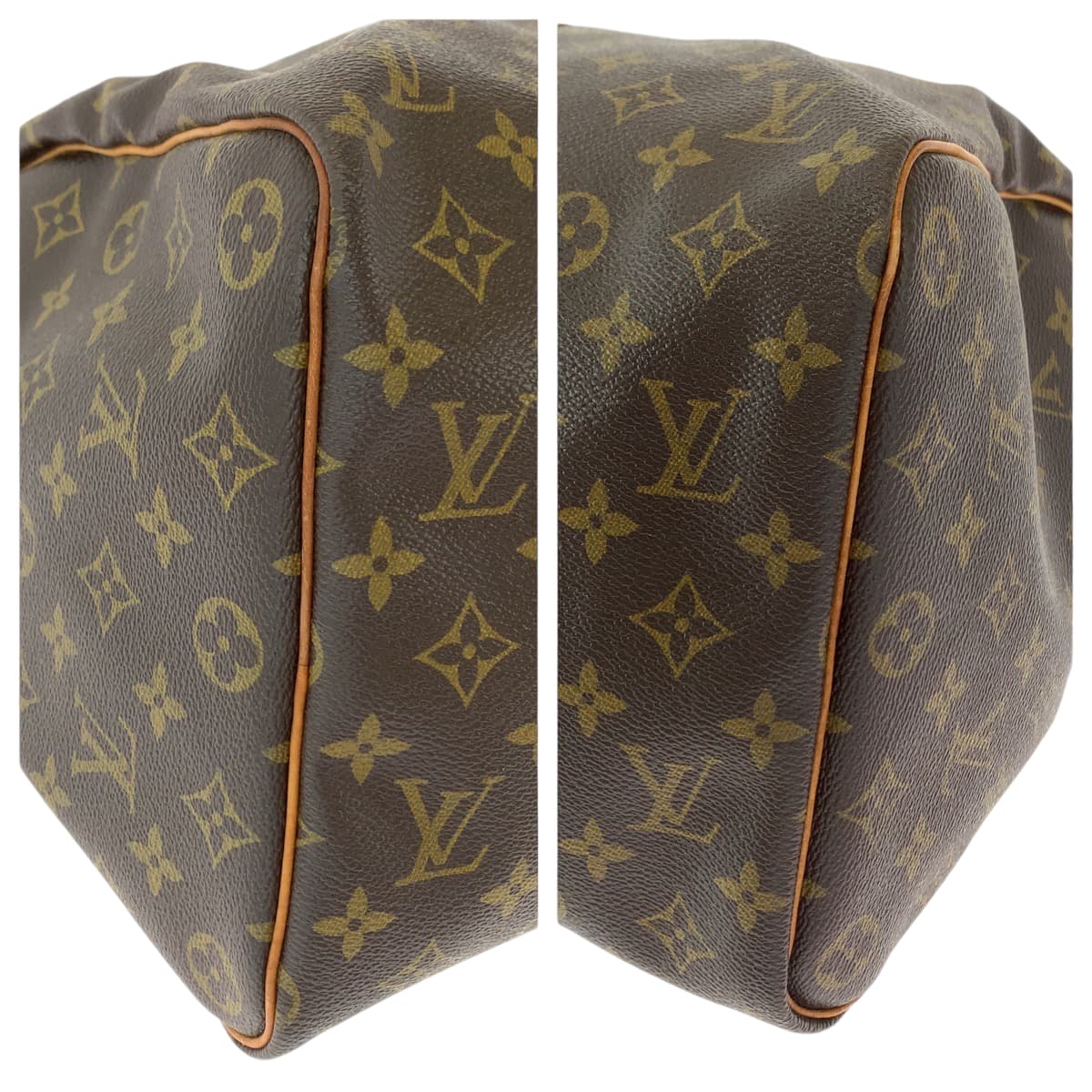 LOUIS VUITTON Boston Duffel bag M41426 PVC Brown Boston Duffel bag Handbag Monogram Keepall 50 Women Used Authentic