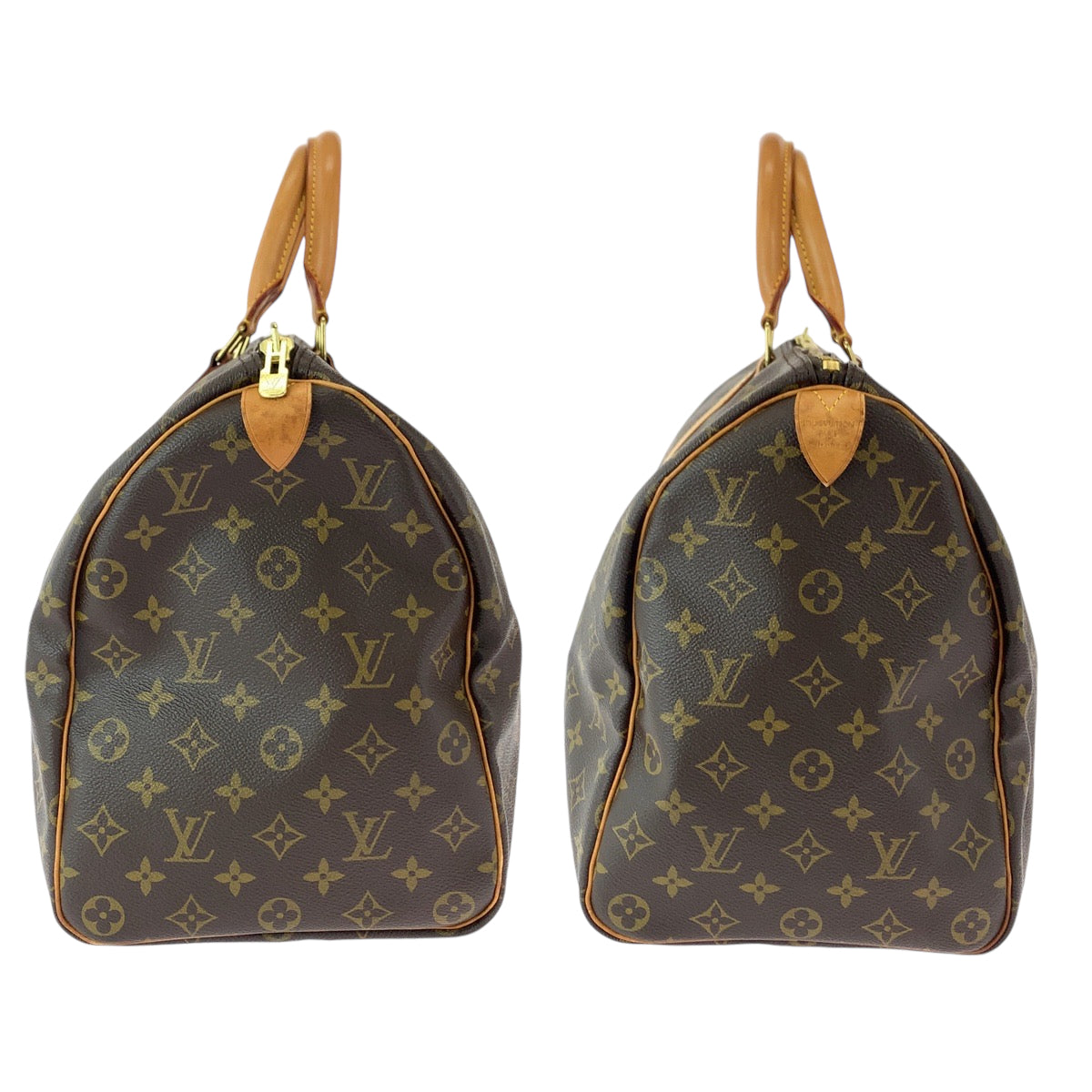 LOUIS VUITTON Boston Duffel bag M41426 PVC Brown Boston Duffel bag Handbag Monogram Keepall 50 Women Used Authentic