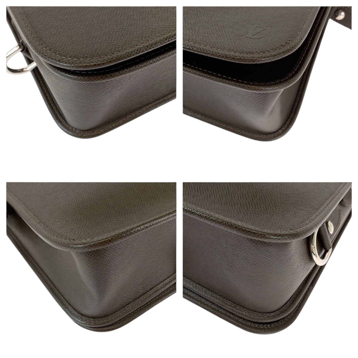 LOUIS VUITTON Shoulder Bag M32488 Taiga Grizzly Brown SilverMetal Taiga Andre
