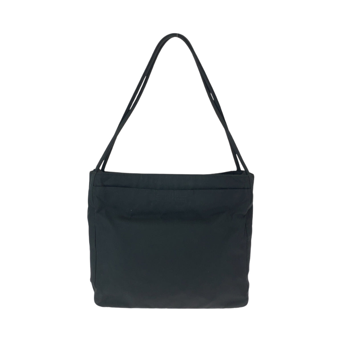 PRADA Tote Bag Nylon Black SilverMetal Tote Bag Shoulder Bag Women Used Authentic