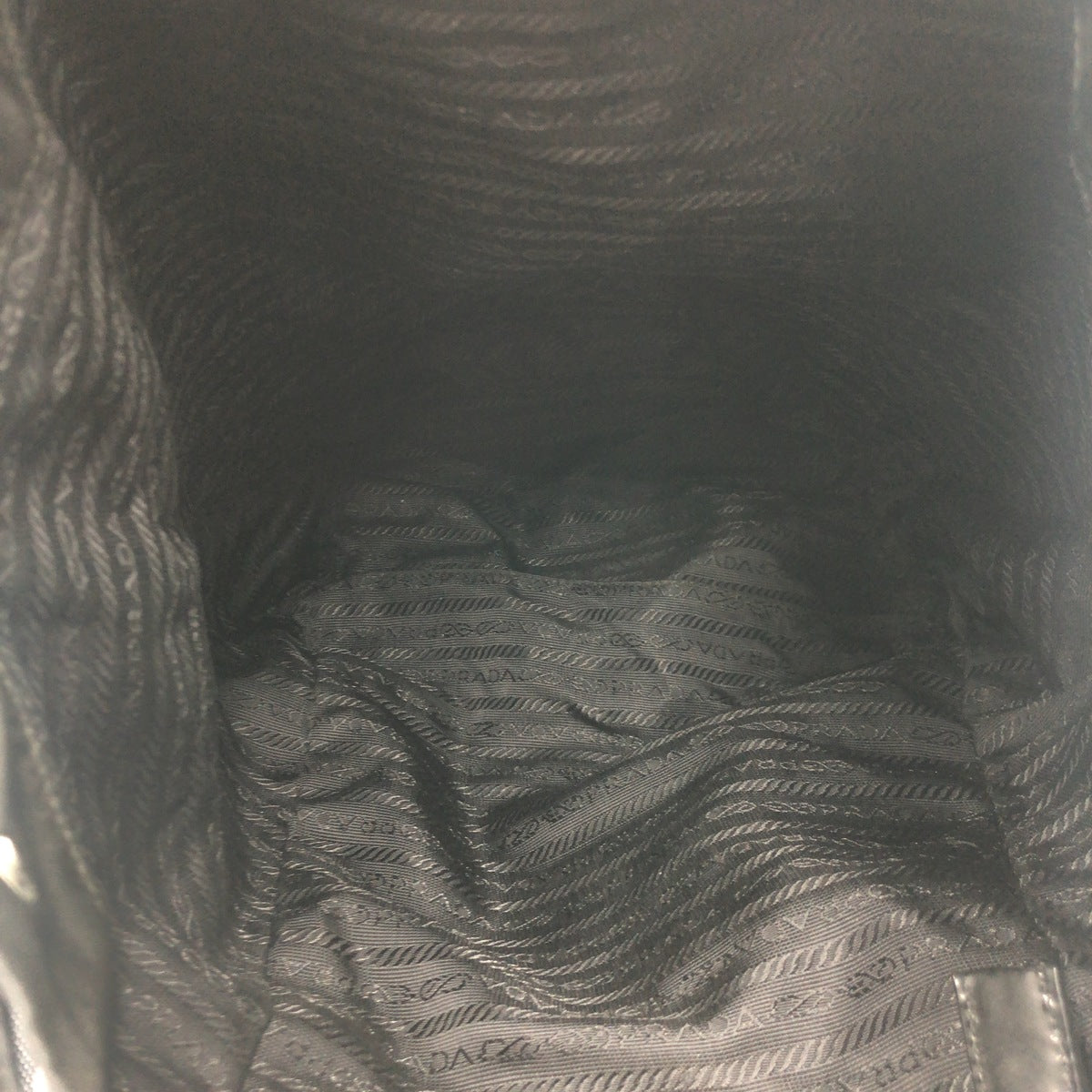 PRADA Backpack Nylon Black black Backpacks and daypacks for men and women Test Triangular logo Women Used Authentic