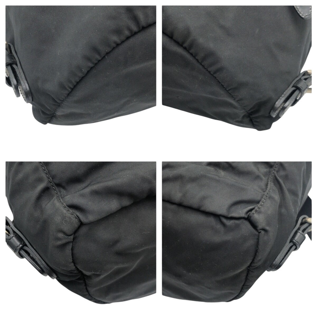 PRADA Backpack Nylon Black black Backpacks and daypacks for men and women Test Triangular logo Women Used Authentic