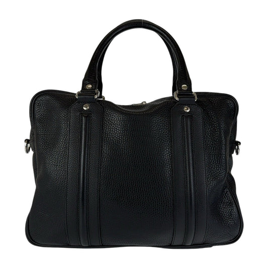 GUCCI Business bag 231850 leather Black SilverMetal Business Bag Briefcase Shoulder Bag 2WAY Bamboo Tassel mens Used Authentic