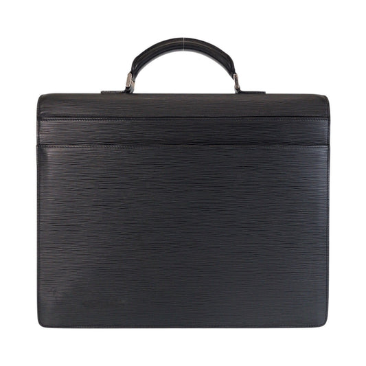 LOUIS VUITTON Business bag M54532 Epi Leather Noir Black SilverMetal Business bag briefcase Epi Robusto mens Used Authentic
