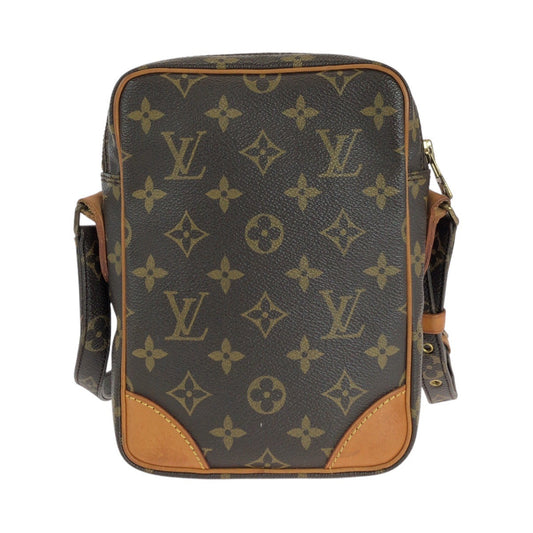 LOUIS VUITTON Shoulder Bag M45236 PVC, Leather Brown Gold Metal Shoulder Bag pochette Monogram Amazone Women Used Authentic