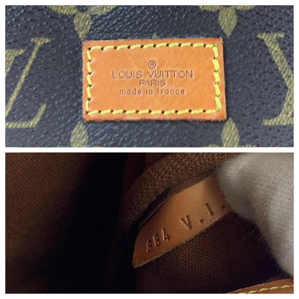 LOUIS VUITTON Shoulder Bag M42254 PVC, Leather Brown Gold Metal Shoulder Bag Messenger bag Monogram Samuel 35 Women Used Authentic