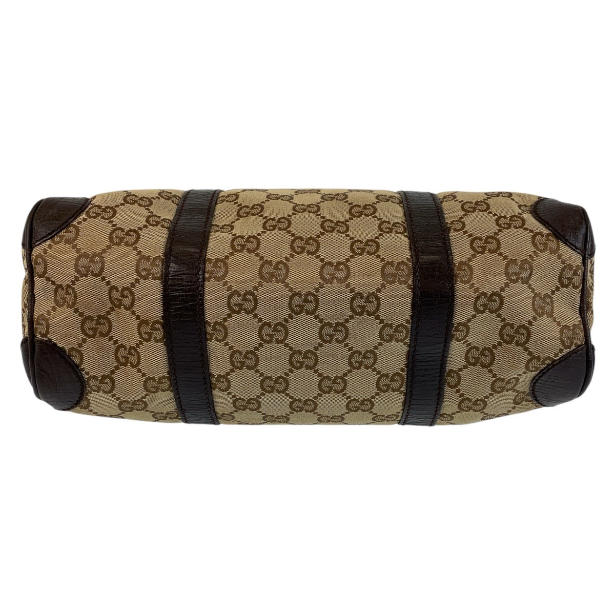 GUCCI Handbag 30458 GG canvas, leather Beige brown Handbag Boston Duffel bag Women Used Authentic