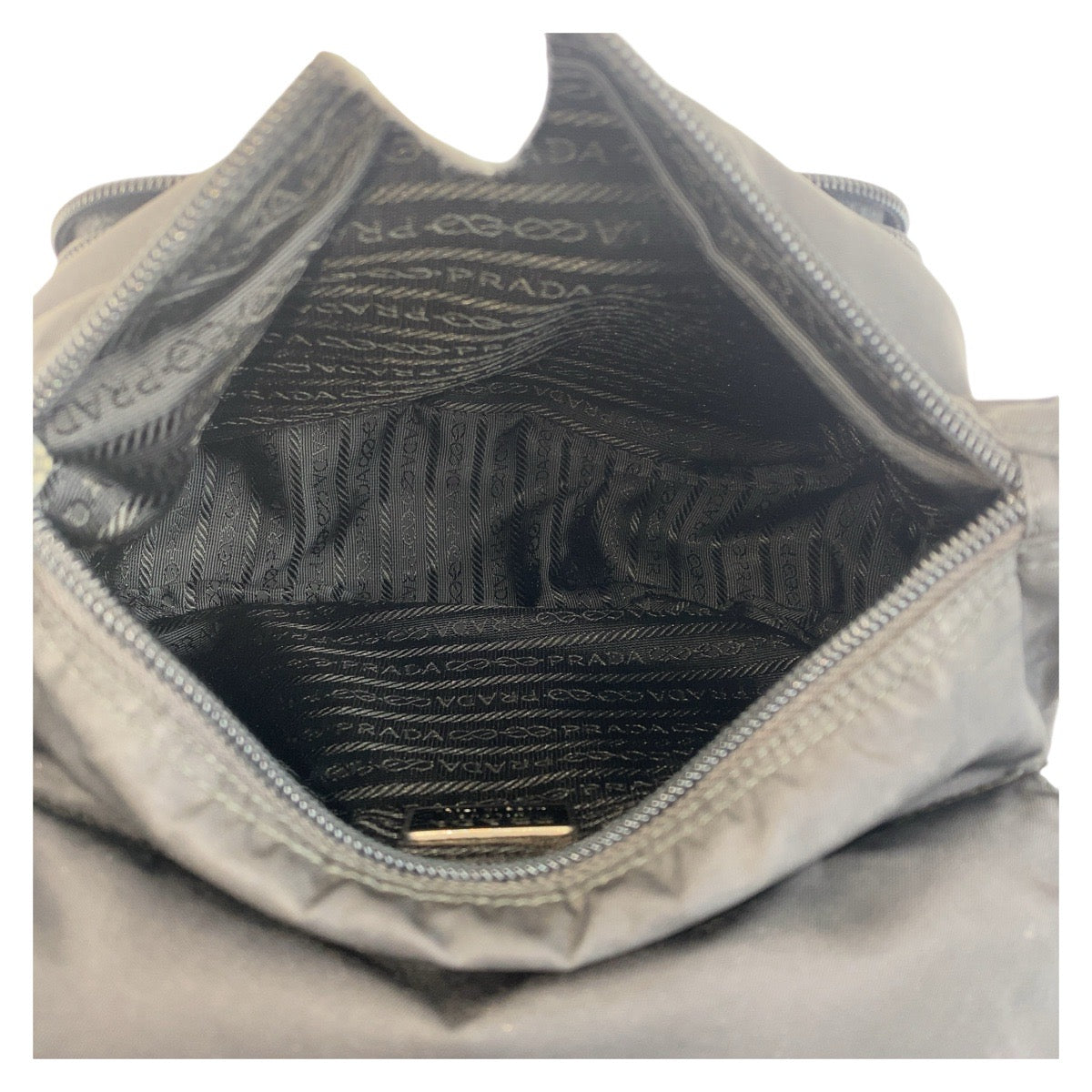 PRADA Shoulder Bag Nylon black Crossbody Shoulder Bag Messenger Bag Test Triangle With logo Women Used Authentic