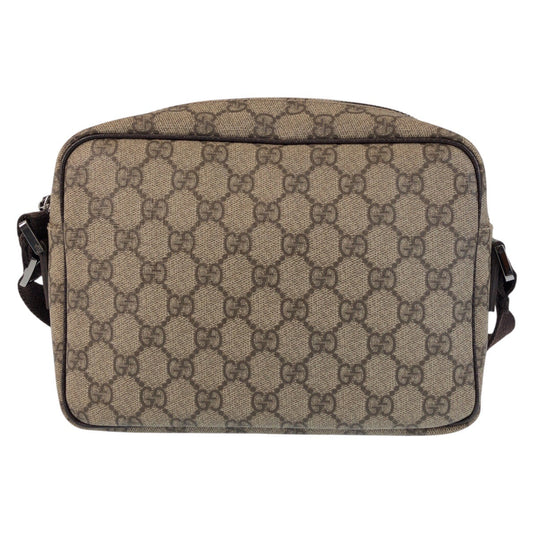 GUCCI Shoulder Bag 114291 GG Supreme canvas, leather Brown Crossbody Shoulder Bag Women Used Authentic