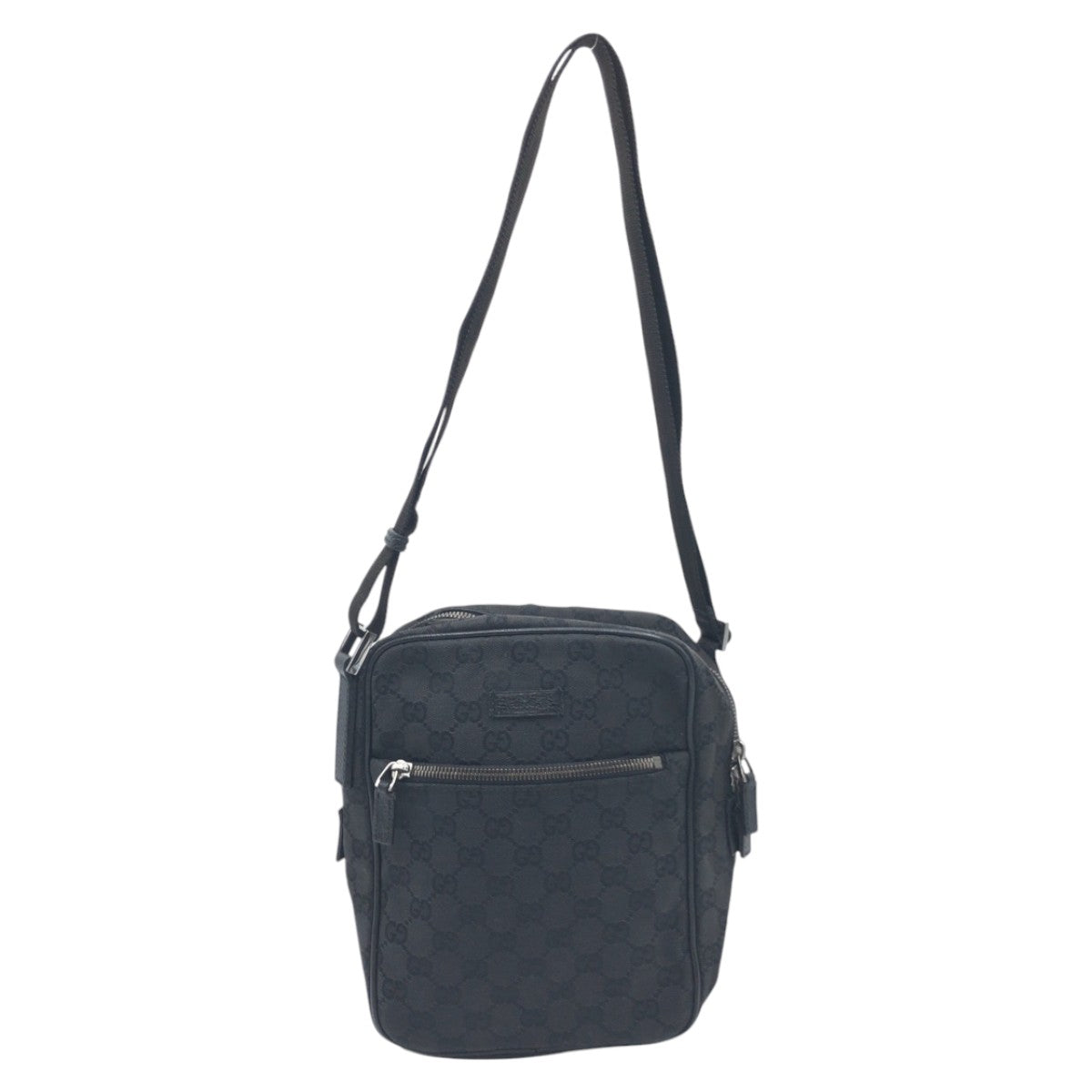 GUCCI Shoulder Bag 03136 GG canvas Black black GG pattern