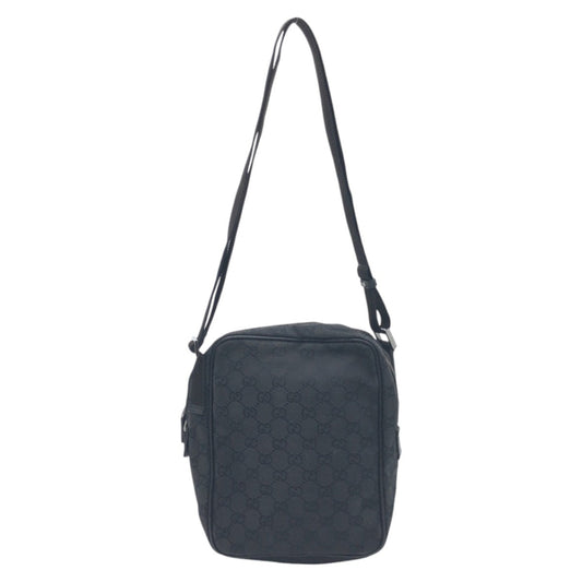 GUCCI Shoulder Bag 03136 GG canvas Black black GG pattern