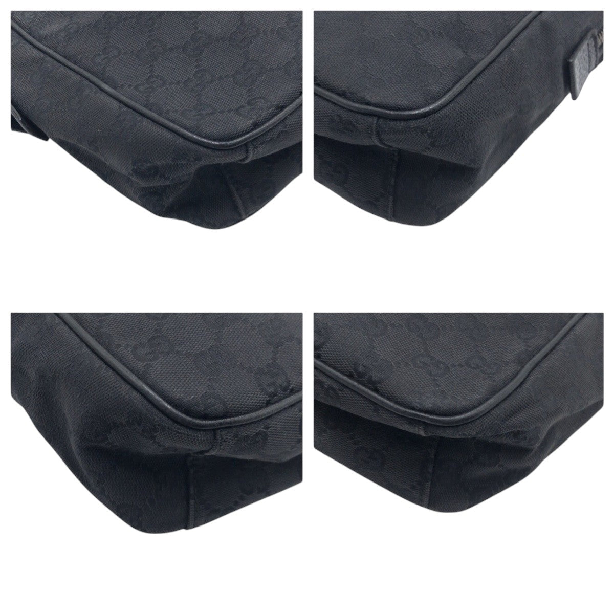 GUCCI Shoulder Bag 03136 GG canvas Black black GG pattern