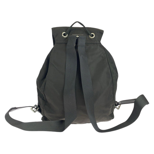 PRADA Backpack Nylon, Leather Brown Backpacks & Daypacks Backpacks Test Triangle With logo Women Used Authentic