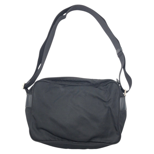 PRADA Shoulder Bag Nylon Black black Shoulder Bag Messenger Bag Unisex Test Triangular logo mens Used Authentic