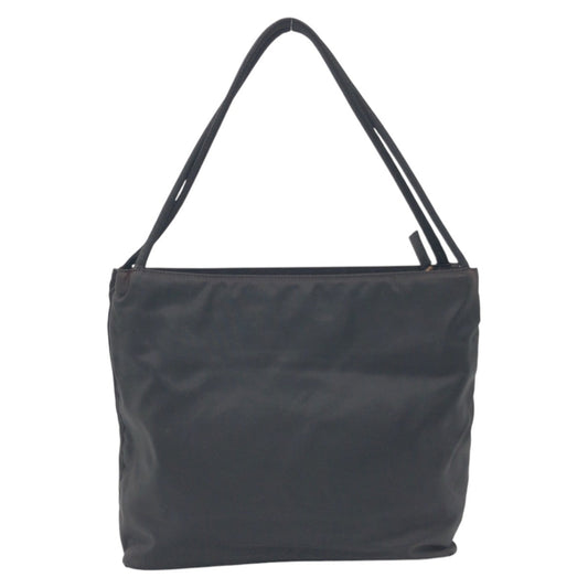 PRADA Tote Bag Nylon Black black Tote Bag Shoulder Bag Handbag Test Triangular logo Women Used Authentic