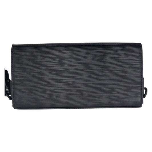 LOUIS VUITTON Long Wallet Purse M80589 Epi Leather black Long Wallet Purse Epi Long slim wallet mens Used Authentic