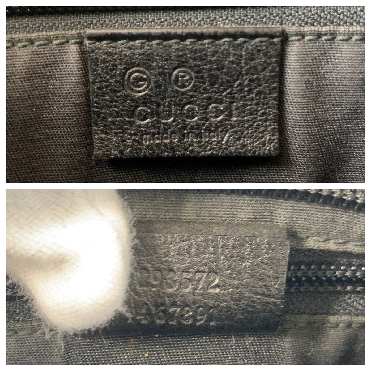 GUCCI Shoulder Bag 293572 GG canvas, leather Black black Crossbody Shoulder Bag Messenger Bag Women Used Authentic