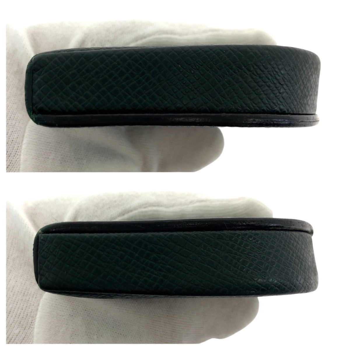 LOUIS VUITTON Coin case M30374 leather Epithea dark green Coin case Coin Pocket Unisex Taiga Portonet cuvette Women(Unisex) Used Authentic