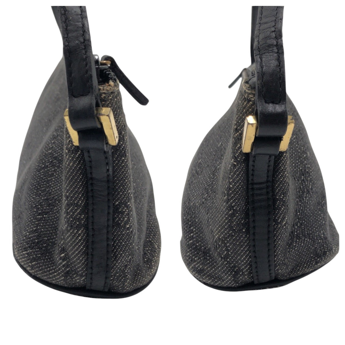 GUCCI Handbag 07199 2133 GG canvas gray Handbag accessory pouch GG pattern Women Used Authentic