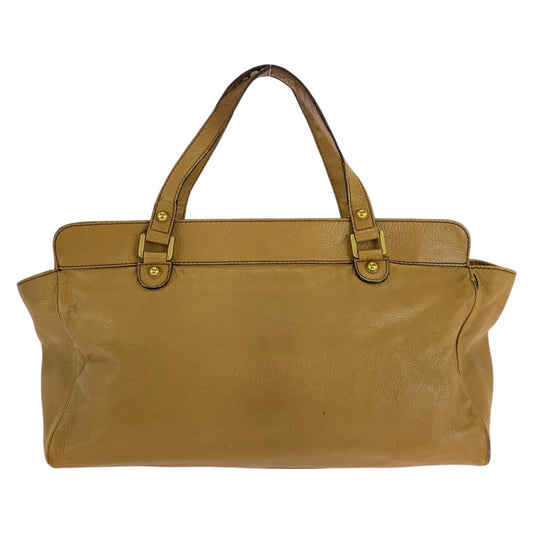 GUCCI Handbag 121551 leather Brown Gold Metal Blondy Women Used Authentic