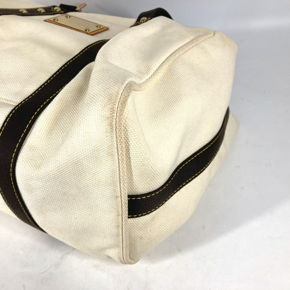 LOUIS VUITTON Boston Duffel bag M40030 canvas white Antigua suck weekend unisex(Unisex) Used Authentic