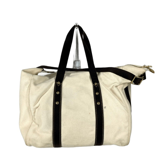 LOUIS VUITTON Boston Duffel bag M40030 canvas white Antigua suck weekend unisex(Unisex) Used Authentic