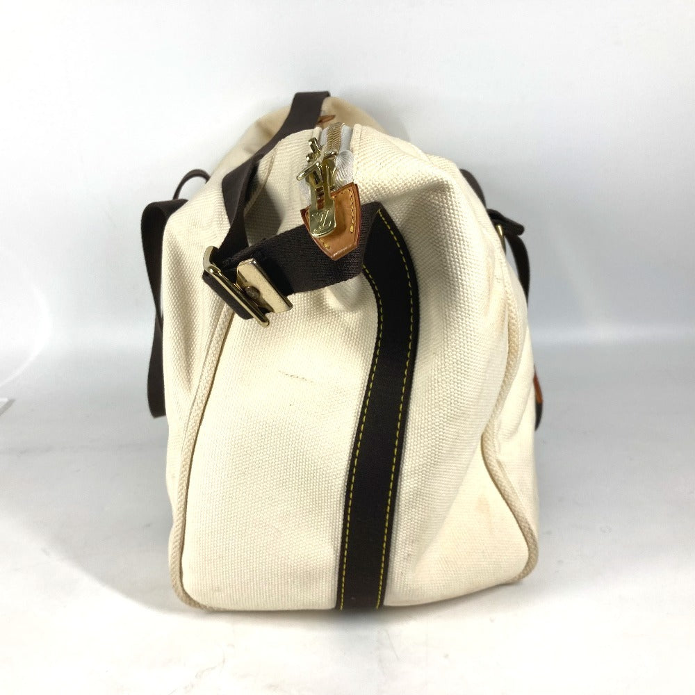 LOUIS VUITTON Boston Duffel bag M40030 canvas white Antigua suck weekend unisex(Unisex) Used Authentic