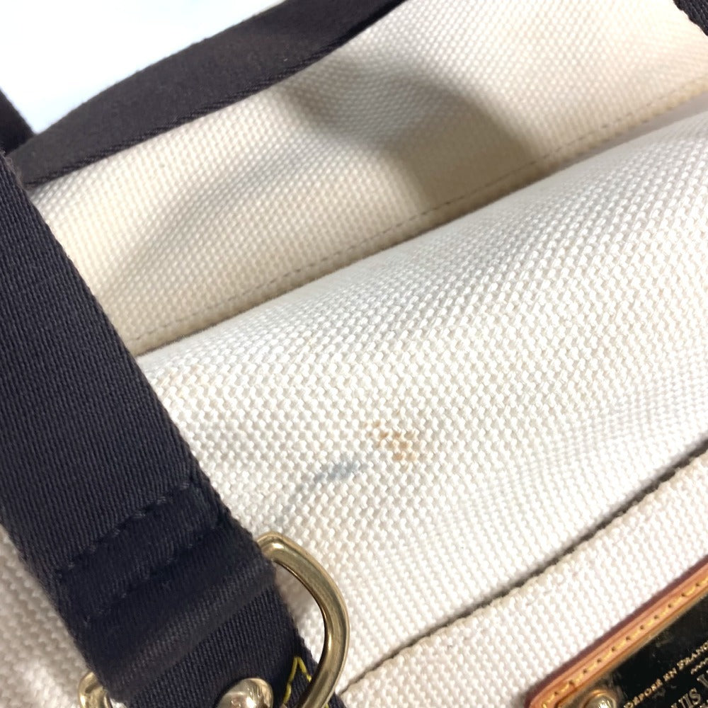 LOUIS VUITTON Boston Duffel bag M40030 canvas white Antigua suck weekend unisex(Unisex) Used Authentic