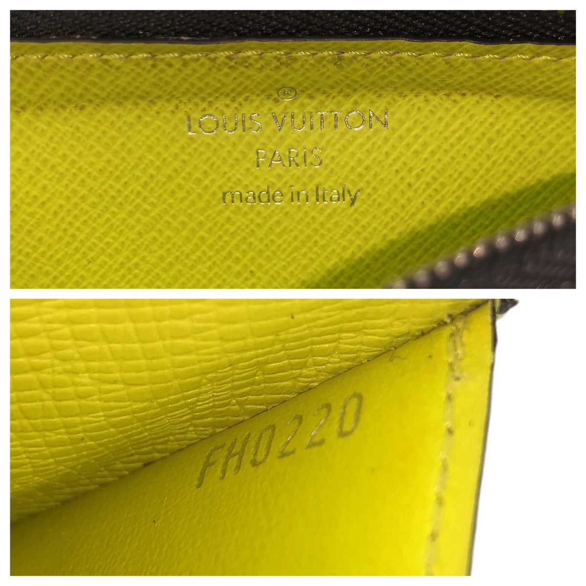 LOUIS VUITTON Coin case M30320 PVC Joanne Yellow Coin case fragment case Taigalama Coin card holder mens(Unisex) Used Authentic
