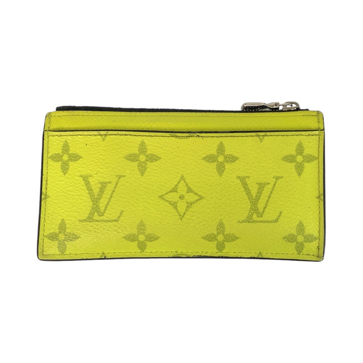 LOUIS VUITTON Coin case M30320 PVC Joanne Yellow Coin case fragment case Taigalama Coin card holder mens(Unisex) Used Authentic