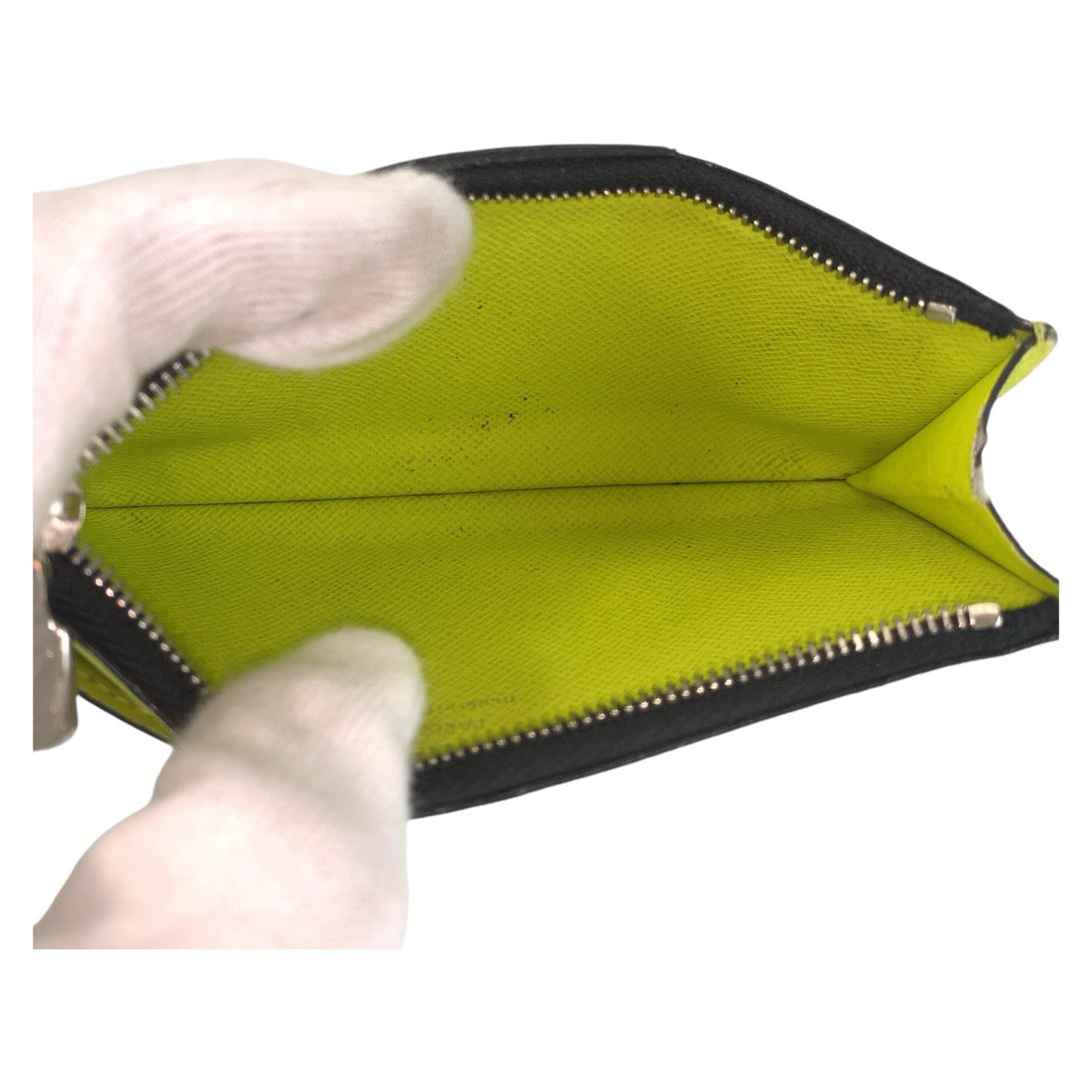 LOUIS VUITTON Coin case M30320 PVC Joanne Yellow Coin case fragment case Taigalama Coin card holder mens(Unisex) Used Authentic