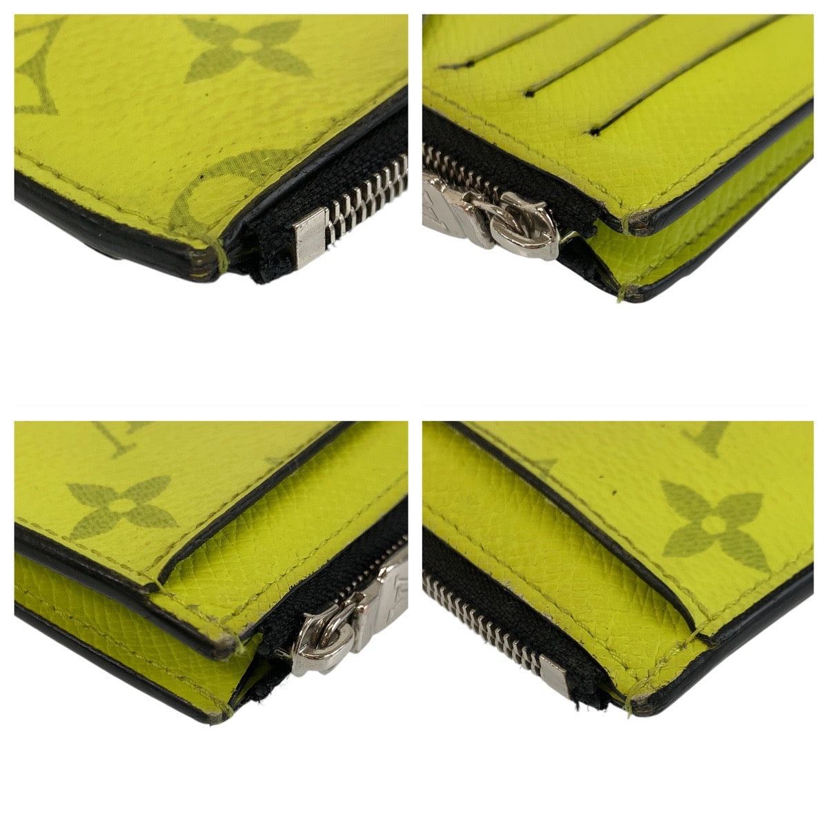 LOUIS VUITTON Coin case M30320 PVC Joanne Yellow Coin case fragment case Taigalama Coin card holder mens(Unisex) Used Authentic