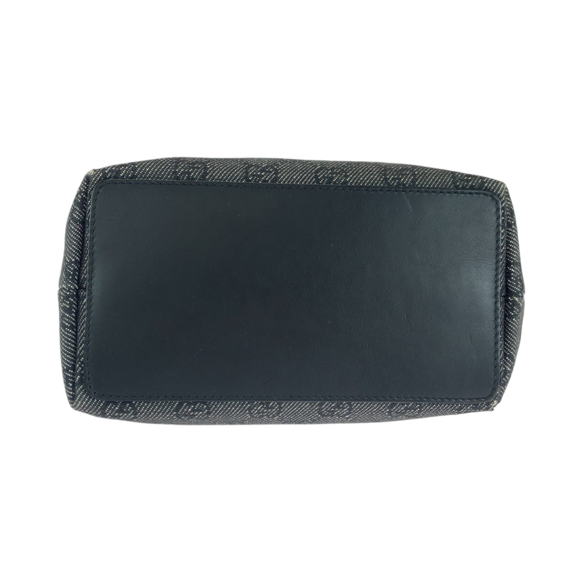 GUCCI Tote Bag 31244 GG canvas Black SilverMetal Tote Bag handbag Women Used Authentic