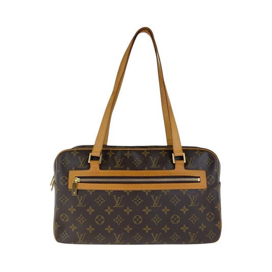 LOUIS VUITTON Shoulder Bag M51181 PVC, Leather Brown Gold Metal Shoulder Bag Monogram Cite GM Women Used Authentic