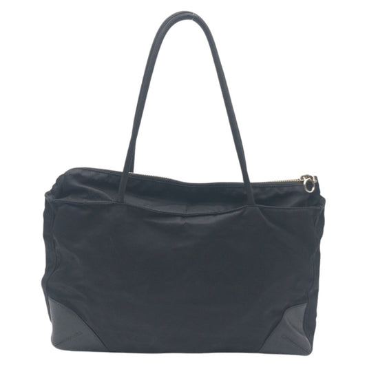 PRADA Tote Bag Nylon Black black Tote Bag Shoulder Bag Handbag Unisex Test Triangular logo Women Used Authentic