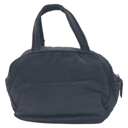 PRADA Handbag Nylon Navy Test Beads logo Women Used Authentic