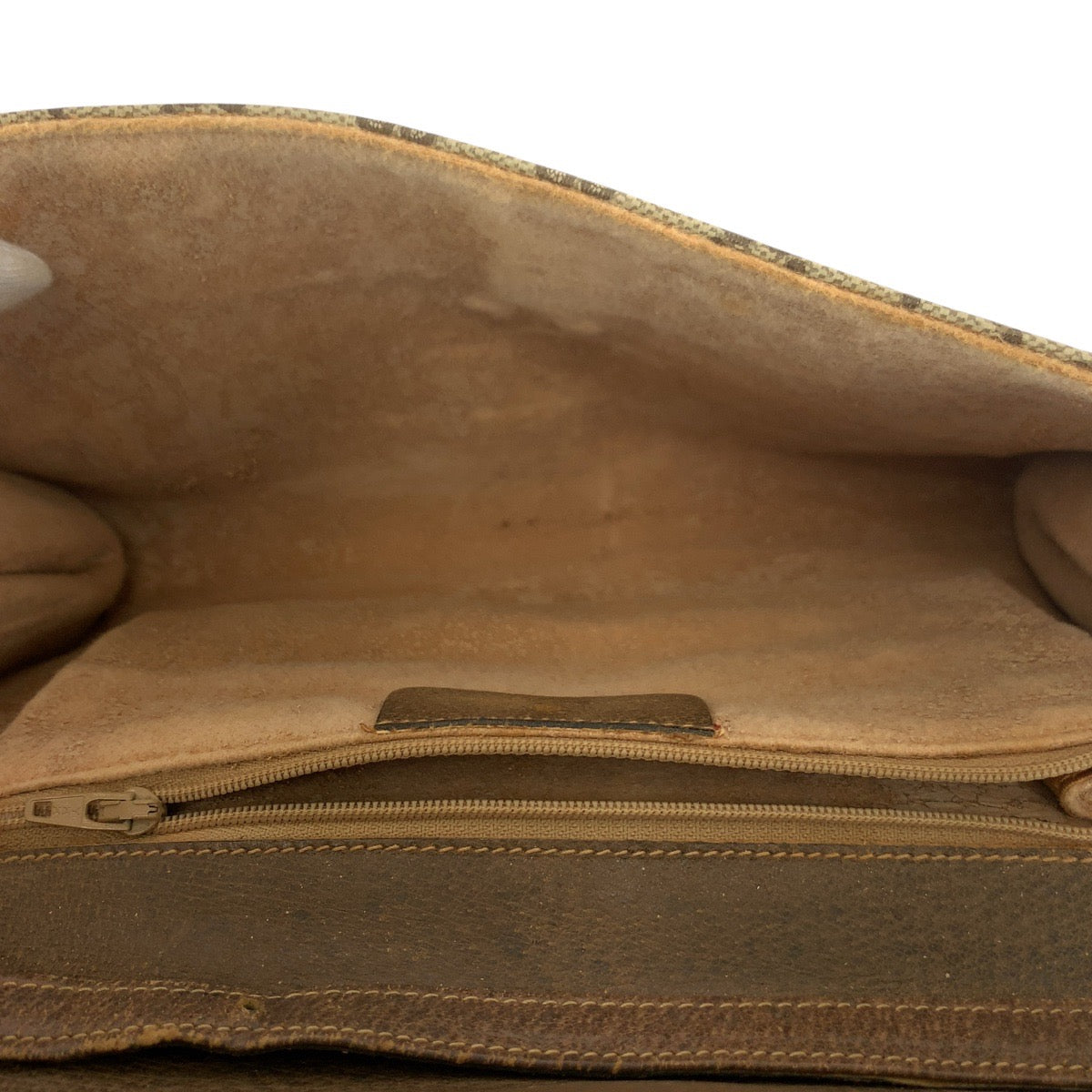 GUCCI Shoulder Bag 94 02 050 GG Supreme canvas, leather Brown Gold Metal Shoulder Bag pochette Old Gucci Women Used Authentic