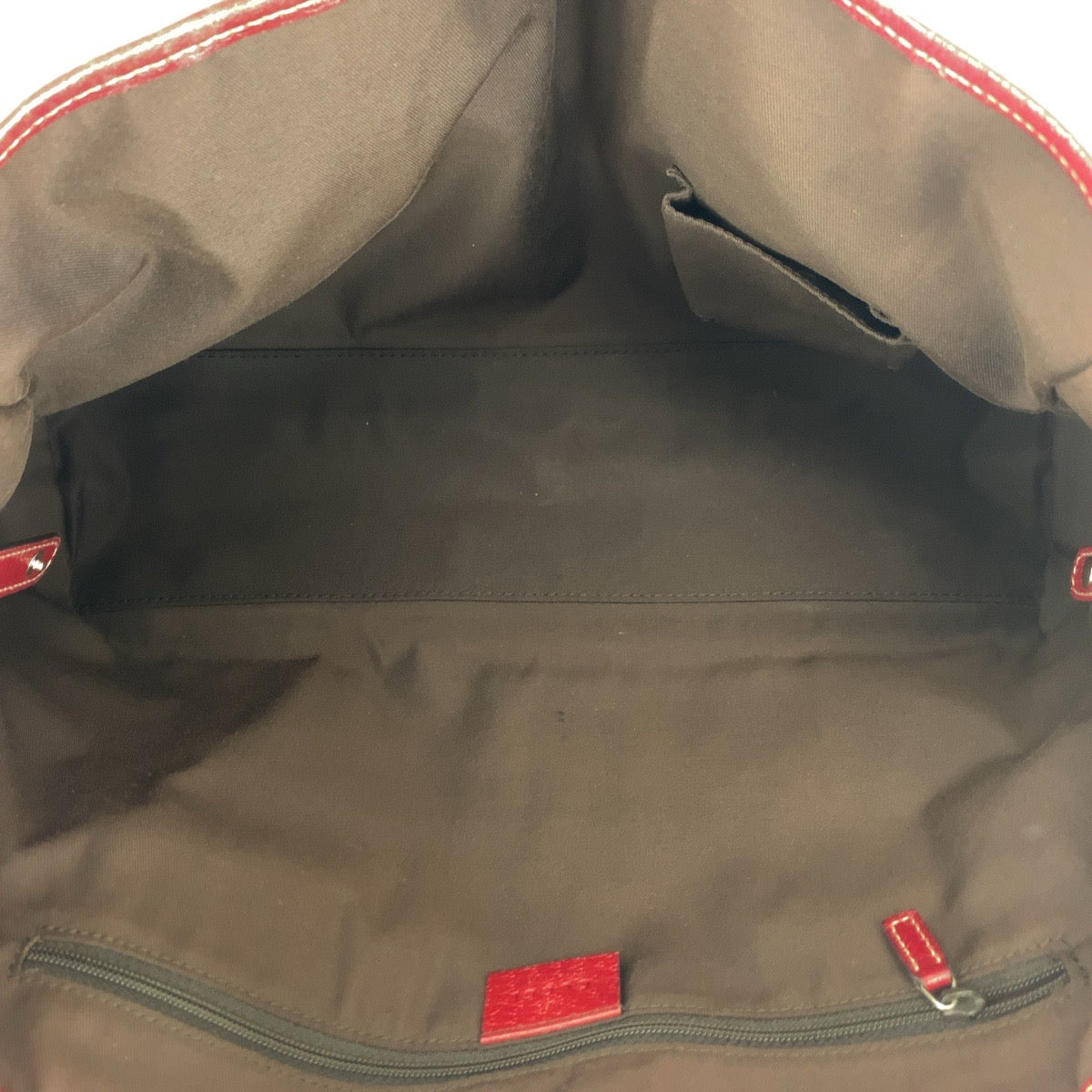 GUCCI Tote Bag 163805 GG canvas, leather Beige Red Gold Metal Tote Bag Shoulder Bag Sherry Line Princess Women Used Authentic