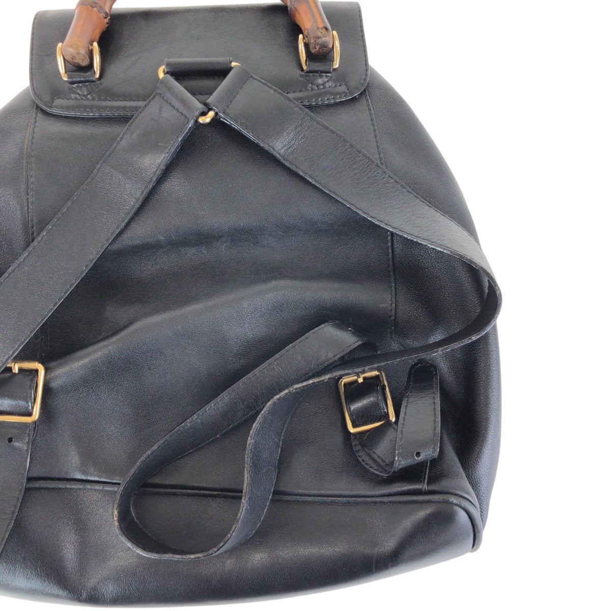 GUCCI Backpack 003 2058 0016 leather black Backpacks & Daypacks Backpacks Bamboo Women Used Authentic