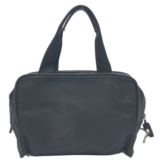PRADA Handbag Nylon Black black Test Triangular logo Women Used Authentic