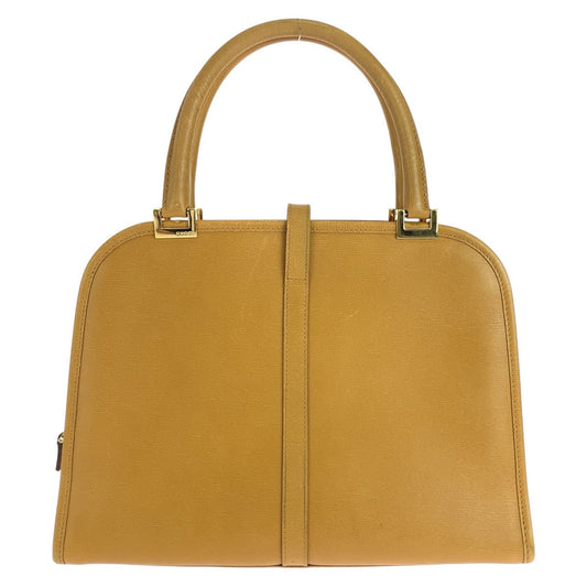 GUCCI Tote Bag 002 1071 leather Light Brown Camel Gold Metal Tote Bag handbag Jackie Women Used Authentic