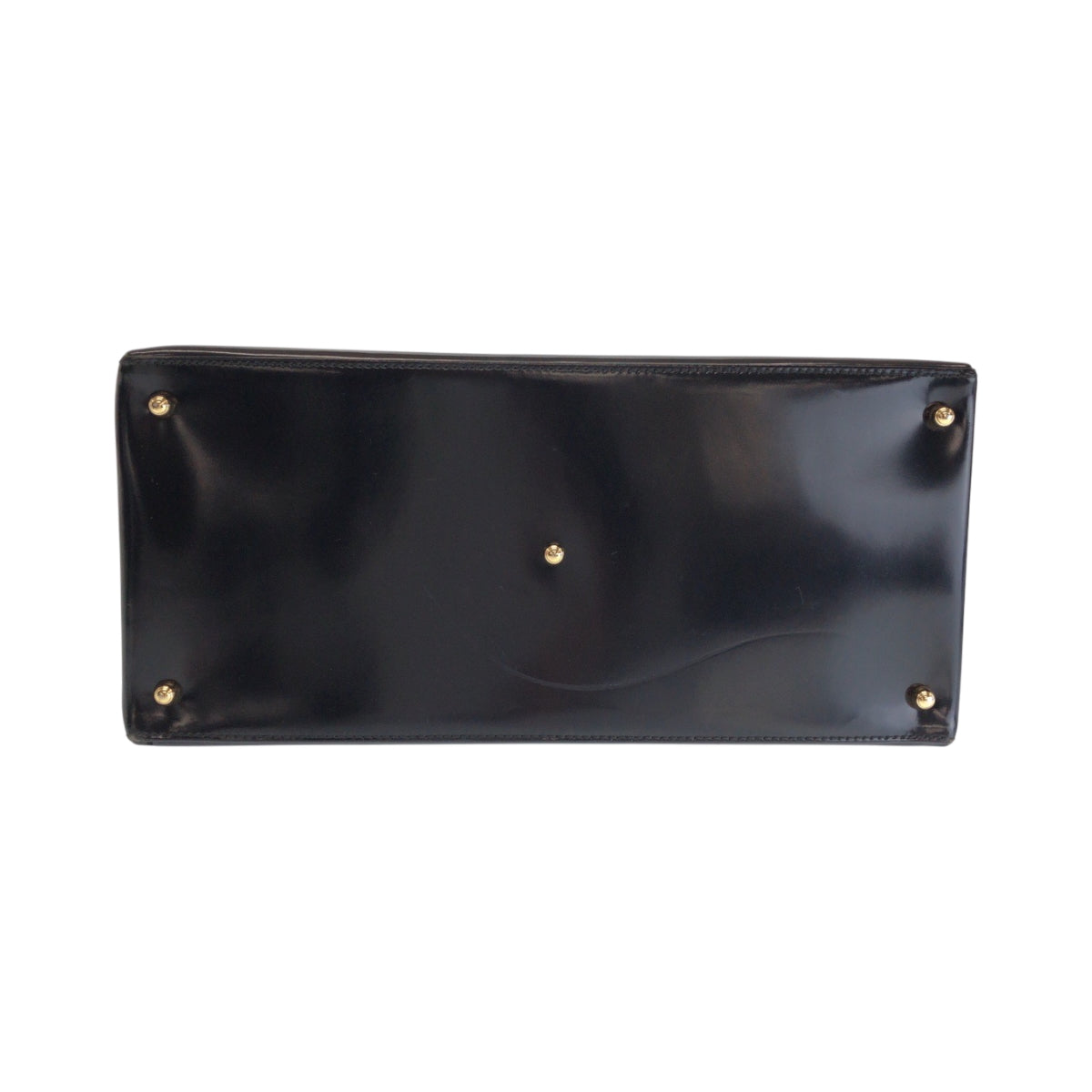 GUCCI Tote Bag 000 1669 0503 enamel Black GoldMetal Tote Bag handbag Women Used Authentic