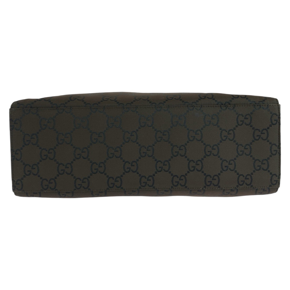 GUCCI Tote Bag 002 1010 GG canvas Brown Silver Metal Tote Bag handbag Bamboo Jumbo GG Women Used Authentic