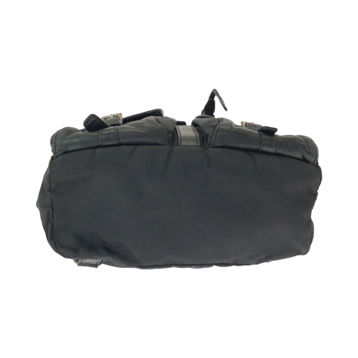 PRADA Backpack Nylon, Leather black Backpack Unisex Test Women Used Authentic